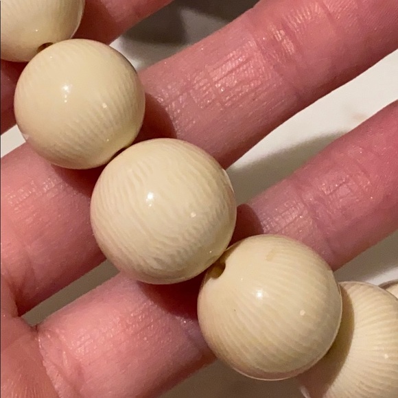 Napier Graduating White Beaded Necklace - Picture 4 of 11